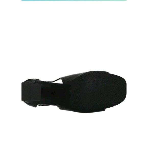 NYDJ Nappa  Black Peep Toe. Block Heel.Sz 9.5. Ws322 - Picture 7 of 7
